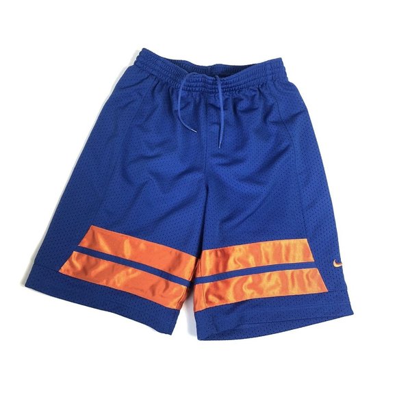 Nike‎ Statement Mesh Shorts Men's Size M Basketball Blue/Orange ￼E92 - Picture 1 of 4